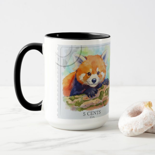 Mug Panda roux (Avec donut)