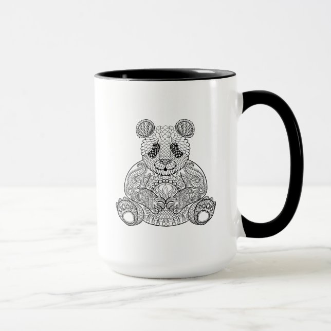 Mug Panda tribal inspiré (Droite)