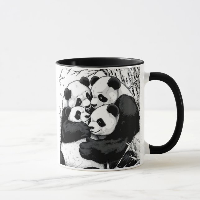 MUG PANDAS DE TRAVERS (Droite)