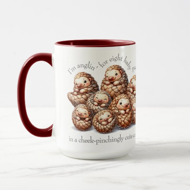 Mug Pangolins adorables pour 8 Pangolins mignons (Gauche)