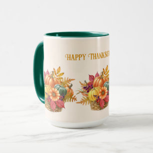 Mug Panier de Citrouille de Thanksgiving