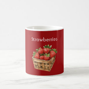 Mug Panier de Fraises Rouges