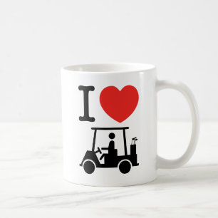 Mug Panier de golf I Heart (Love)