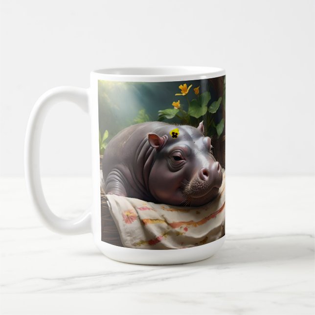 Mug **"Panier de rêves : une petite sieste de bébé hip (Gauche)