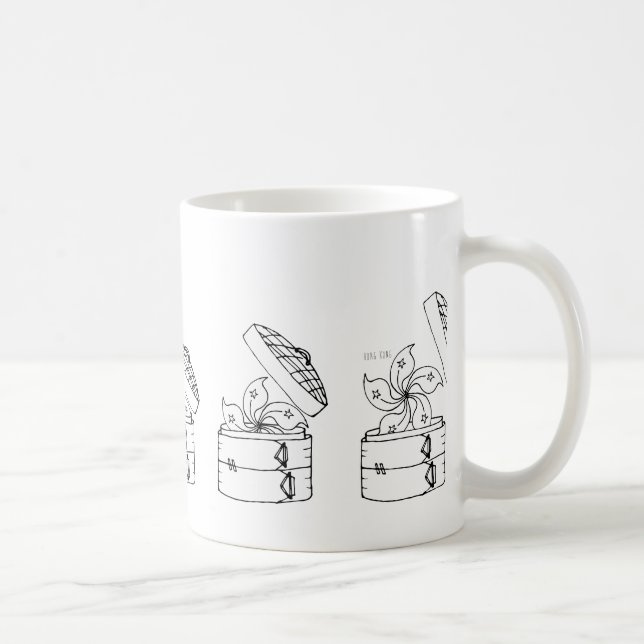 Mug Panier du drapeau X Dim Sum de Hong Kong (Droite)