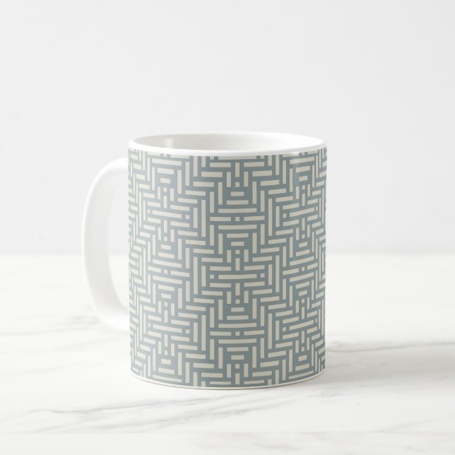 Mug Panier géométrique minimaliste (Devant gauche)