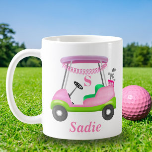 Mug Panière de golf personnalisée pour femme contre le