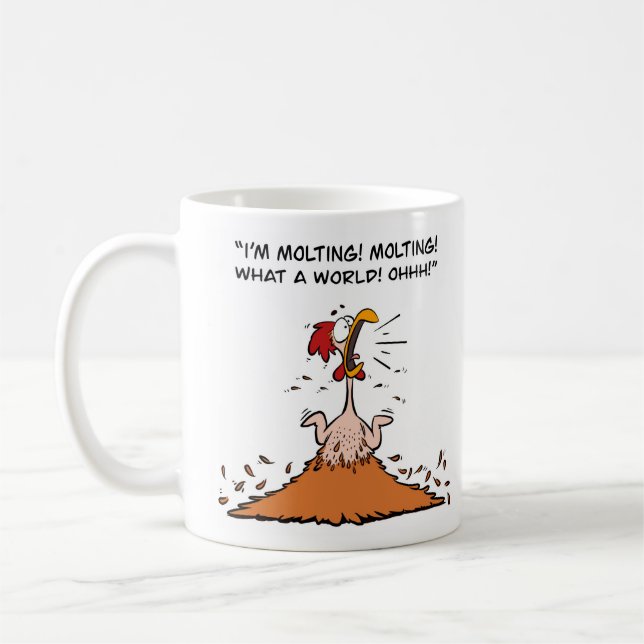 Mug Panique de poulet mordant (Gauche)