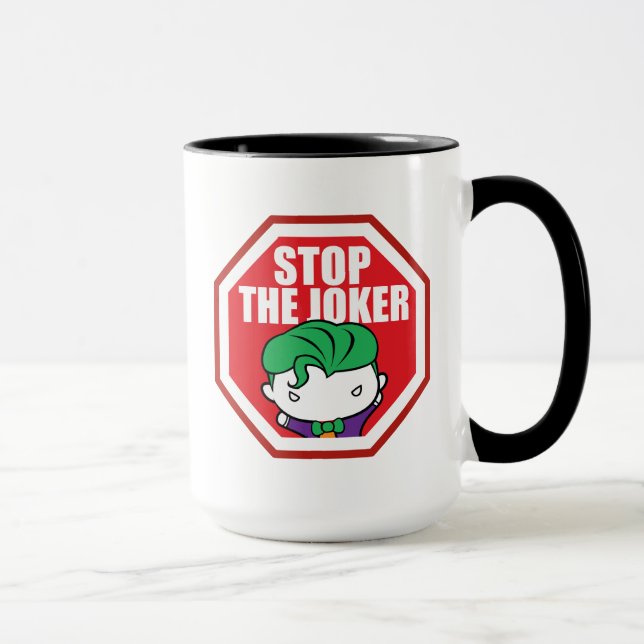 Mug Panneau Chibi "Stop The Joker" (Droite)