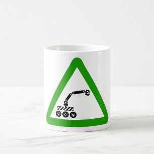 Mug Panneau d'avertissement de passage de robot