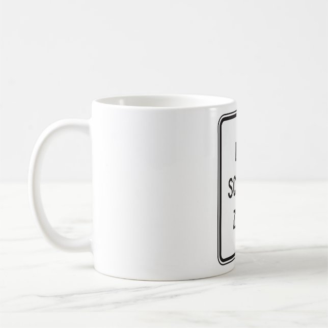 Mug Panneau de fin de zone scolaire (Gauche)