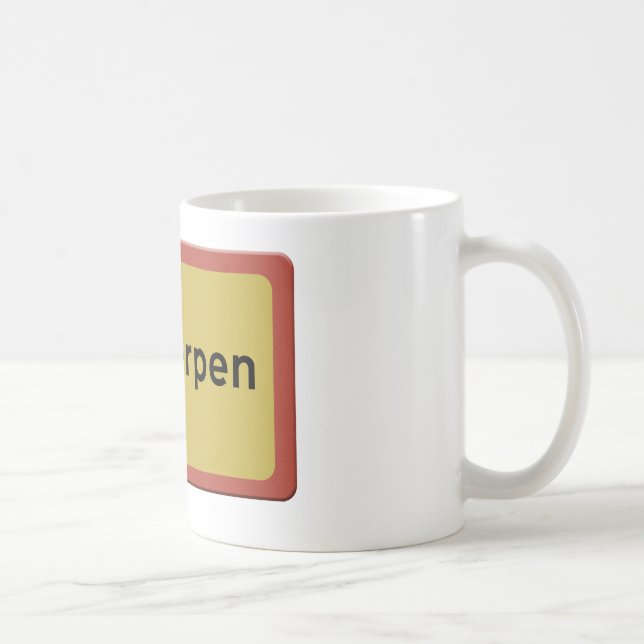 Mug panneau de nom de ville d'Anvers (Droite)