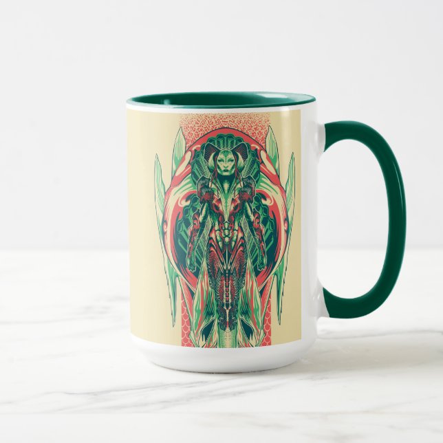 Mug Panneau de Nouveau d'art de pêcheur de la Reine (Droite)