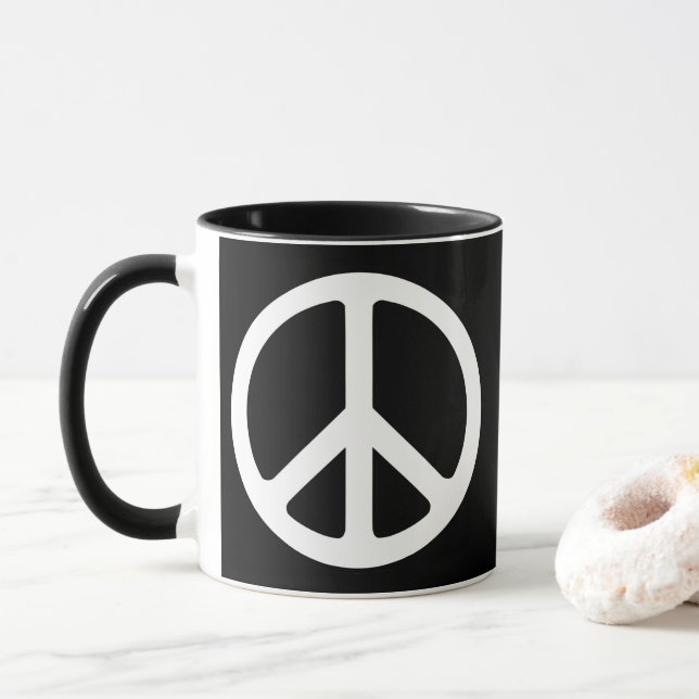 Mug Panneau de paix (Avec donut)