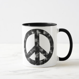 Mug Panneau de Paix Noir Perdu