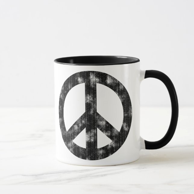 Mug Panneau de Paix Noir Perdu (Droite)