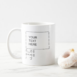 Mug Panneau de protestation Bunny / Art texte ASCII pe