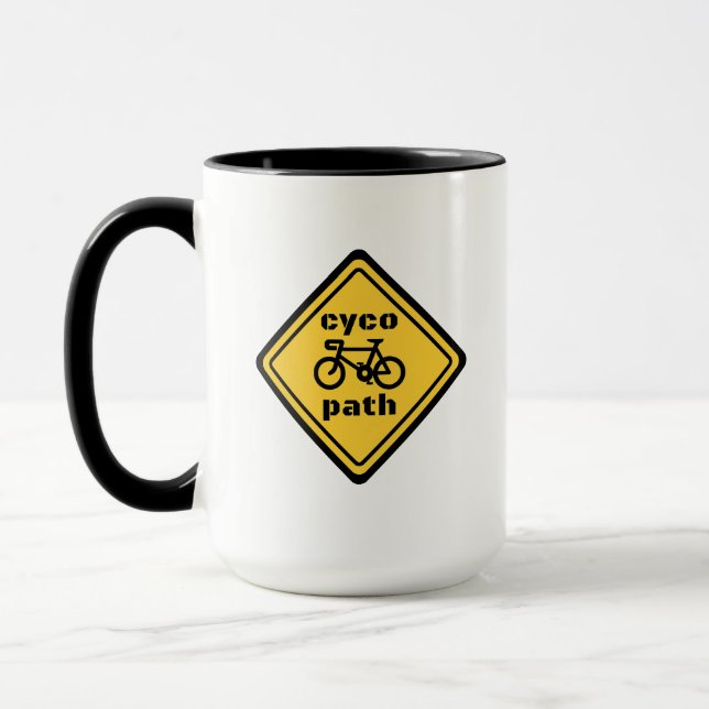 Mug Panneau de route de Cycopath Funny pour Sweat - sh (Gauche)