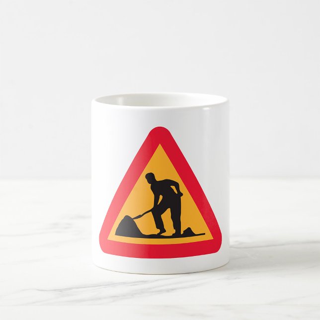 Mug Panneau de signalisation routière Avertissement de (Créateur téléchargé)