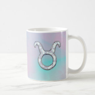 Mug Panneau de style Taurus de la Mère de Pearl Nacre