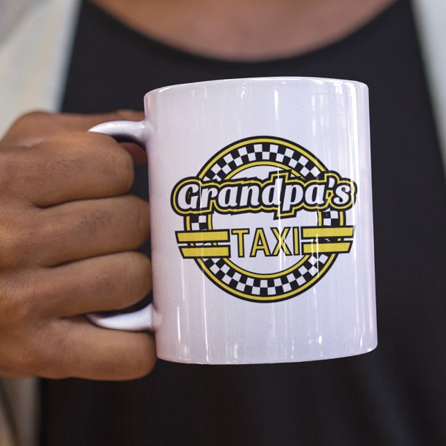 Mug Panneau de taxi de grand-père (Créateur téléchargé)