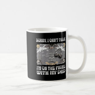 Mug Panneau Désolé, je ne peux pas parler, je suis au