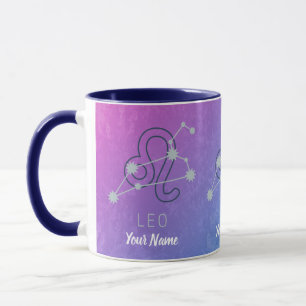 Mug Panneau étoile Leo Zodiac Horoscope Constellation