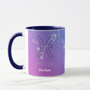 Mug Panneau étoile Poissons Zodiac Horoscope Constella