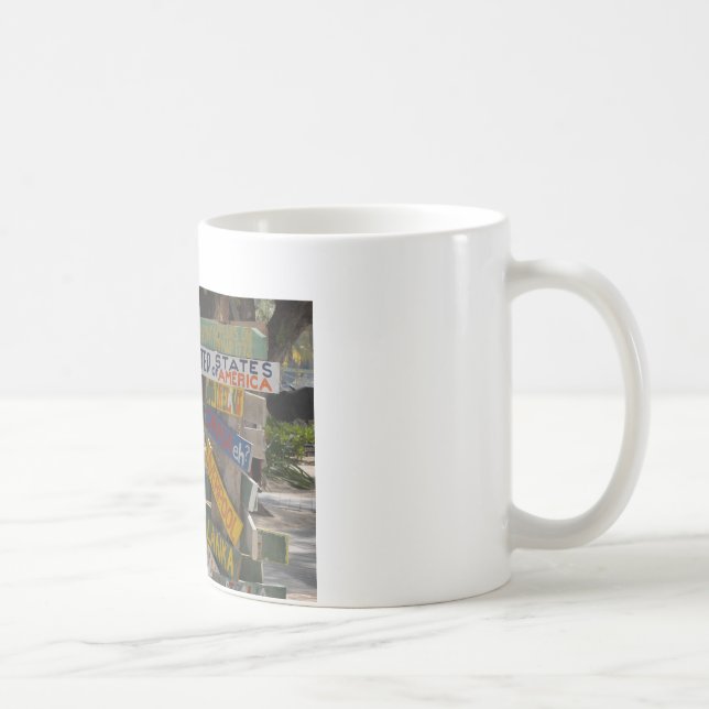 Mug Panneau indicateur Rum Point Grand Cayman (Droite)