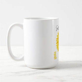 Mug Panneau mural fleur de tournesol divisée esthétiqu