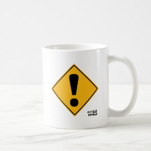 Mug Panneau routier de point d'exclamation !