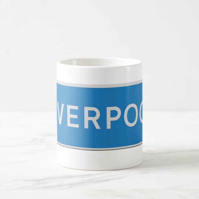 Mug Panneau routier Liverpool (Centre)
