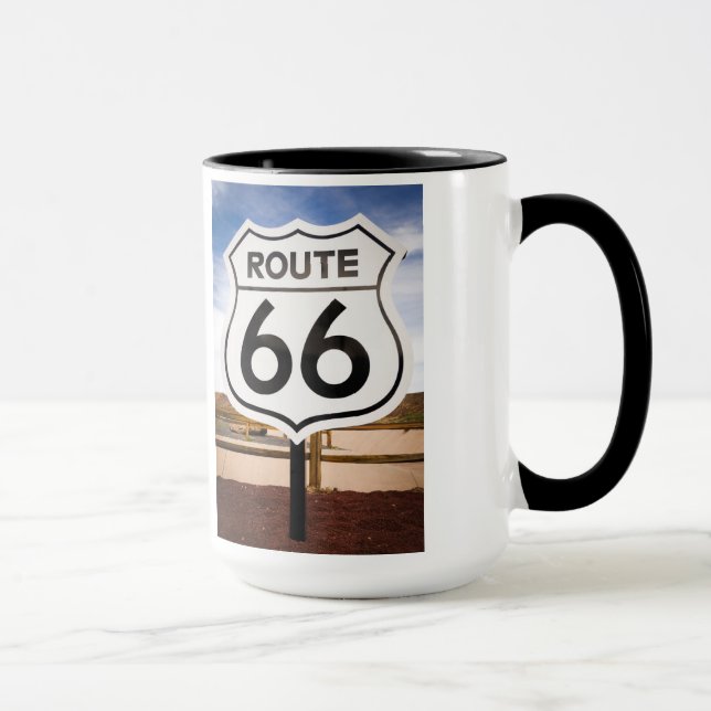Mug Panneau routier Route 66, Arizona (Droite)