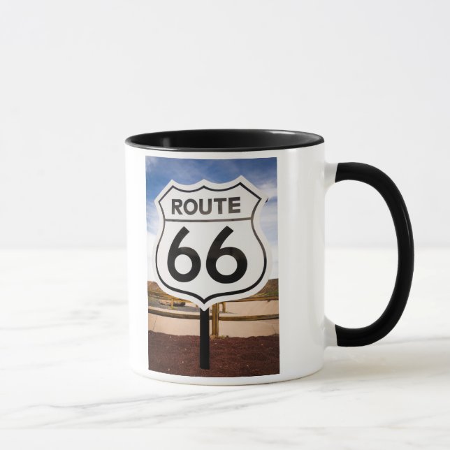 Mug Panneau routier Route 66, Arizona (Droite)