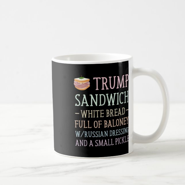 Mug Panneau sandwich anti-Trump drôle (Droite)