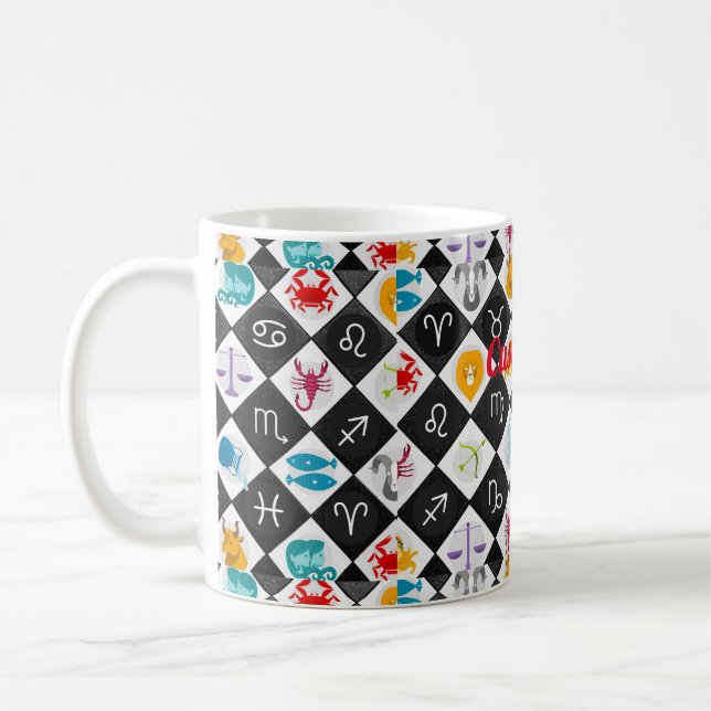 Mug Panneau solaire Zodiac Calendrier Astrologie Thund (Gauche)