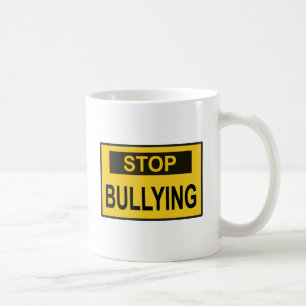 Mug Panneau Stop au Harcèlement jaune