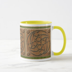 Mug Panneau triple en spirale gothique médiéval