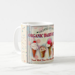 Mug Panneau vintage du glacier