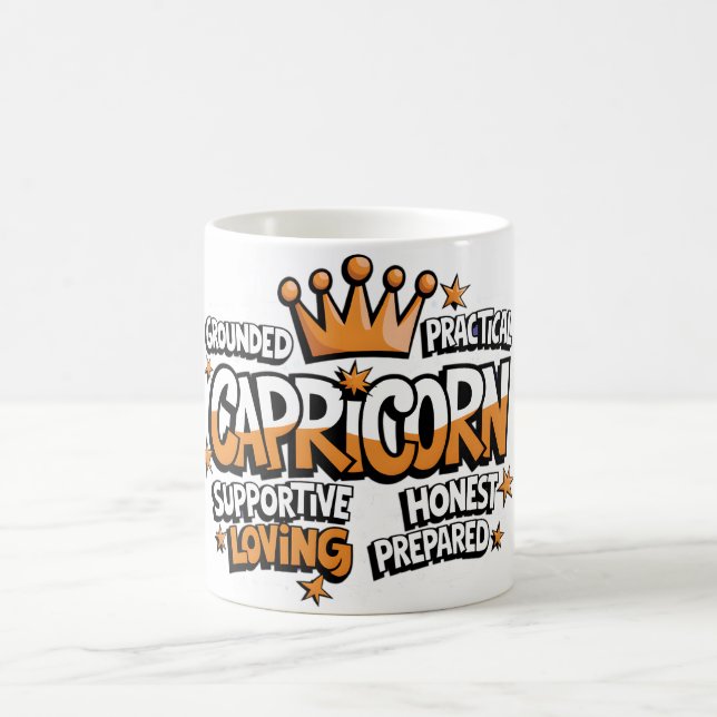 Mug Panneau Zodiac Graffiti/Capricorne (Centre)