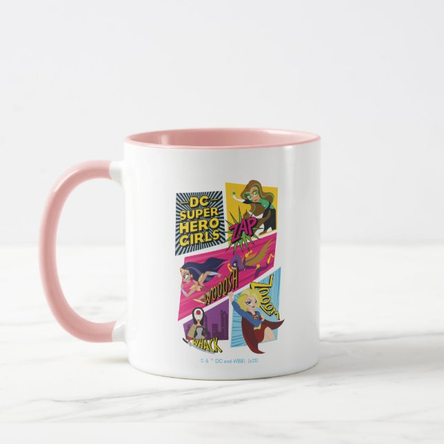 Mug Panneaux d'action pour filles Super Hero DC (Gauche)