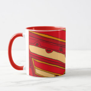 Mug Panneaux orange Abstraits