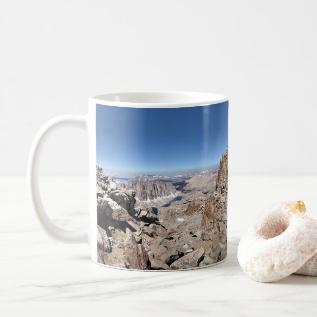 Mug Panorama de la crête du sentier du Mont Whitney -  (Avec donut)