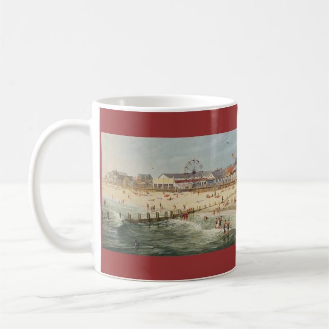 Mug Panorama de plage de Paul McGehee "Rehoboth - (Gauche)
