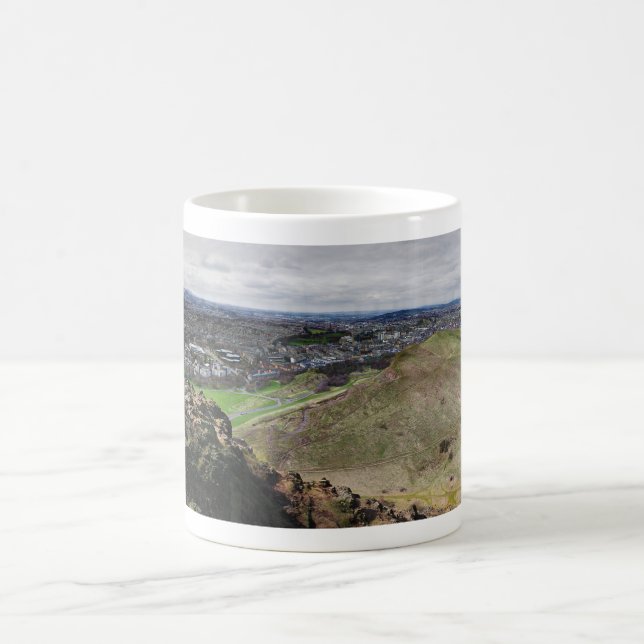 Mug Panorama d'Edimbourg Ecosse de Seat d'Arthur (Centre)