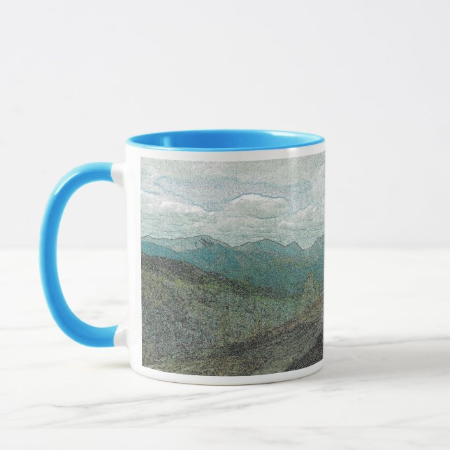 Mug Panorama des pics de montagne Adirondack (Gauche)