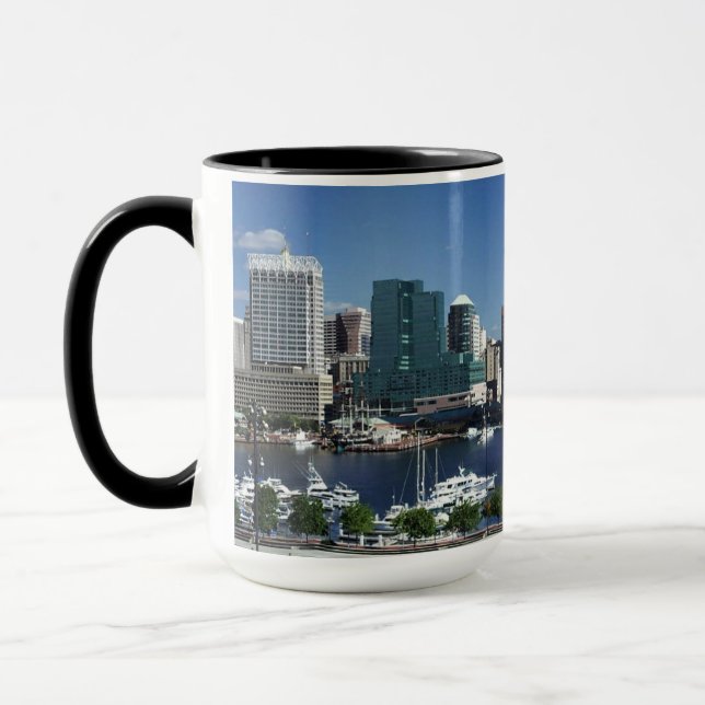 Mug Panorama du port intérieur de Baltimore (Gauche)
