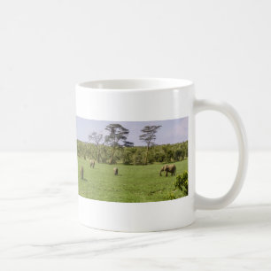 Mug Panorama pittoresque des éléphants