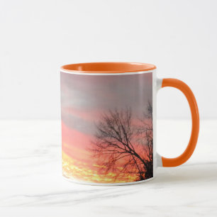 Mug Panoramique Coucher de soleil d'hiver/Musique du l