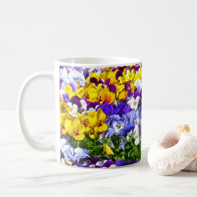 Mug Pansies (Avec donut)